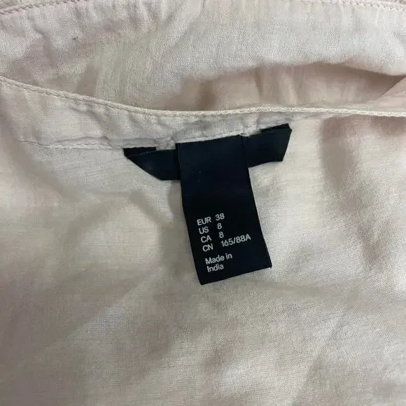 Pink linen button up shirt - Picture 4 of 4